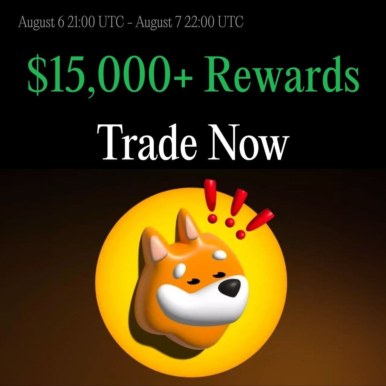 $15,000 Rewards 24 Hours Only: Trade BONK $15,000 Rewards 24 Hours Only: Trade BONK